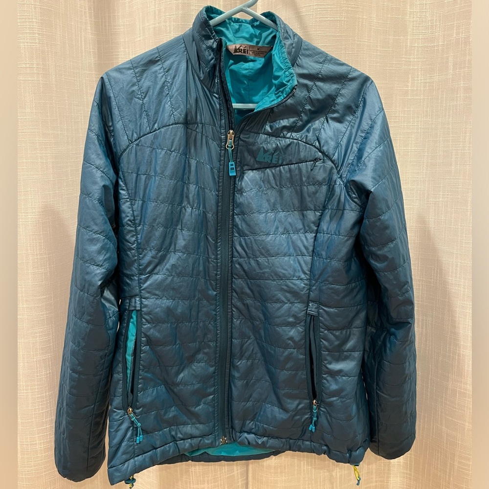 REI coop puffer teal